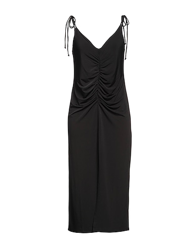 LANSTON Midi dress Black 94% Polyester, 6% Elastane