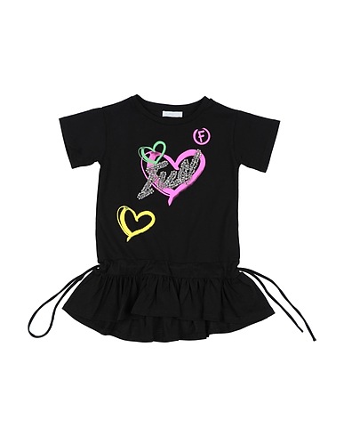 FUN & FUN Vestido para bebé  Black 95% Cotton, 5% Elastane