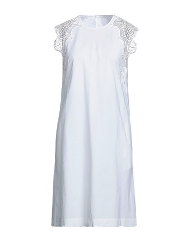 ALBERTA FERRETTI Midi dress White 65% Cotton, 35% Polyester