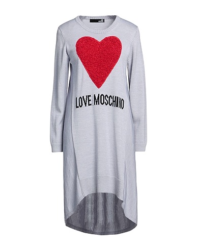 LOVE MOSCHINO Короткое платье Сиреневый 50% Акрил, 50% Шерсть, Полиамид, Шерсть альпака, Эластан