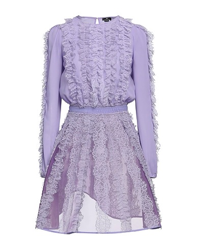 ELISABETTA FRANCHI Short dress Mauve 100% Polyester, Polyamide