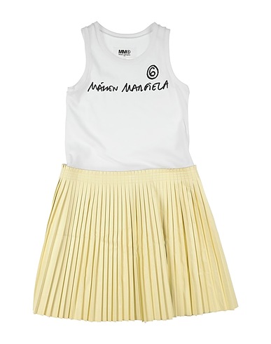 MM6 MAISON MARGIELA Dress White 100% Cotton, Viscose, Polyurethane