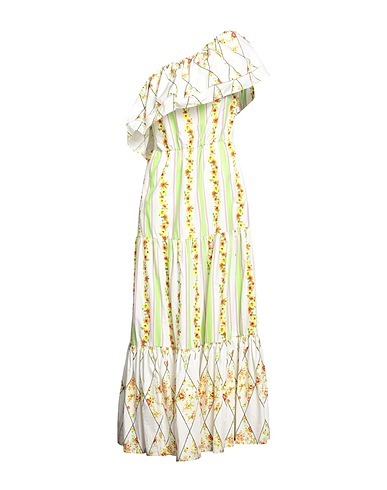 MSGM Long dress White 100% Cotton