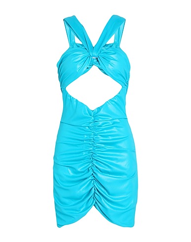 AGUA PROJECT Short dress Turquoise 70% Polyester, 30% Elastane