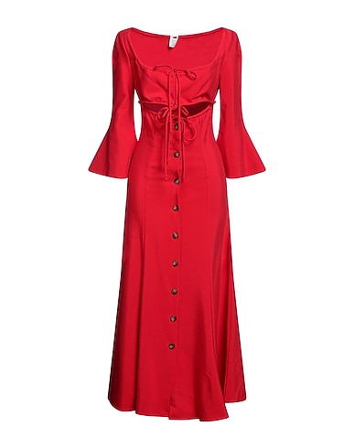 ROSIE ASSOULIN Vestito chemisier Rosso 59% Rayon, 41% Cotone