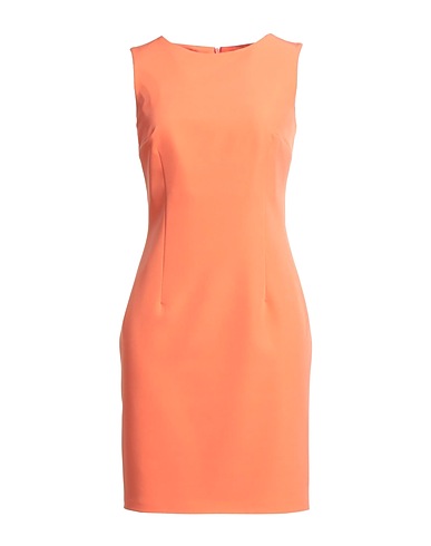 YES LONDON Short dress Apricot 90% Polyester, 10% Elastane