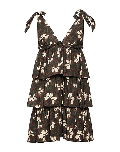 P.A.R.O.S.H. Short dress Brown 100% Cotton