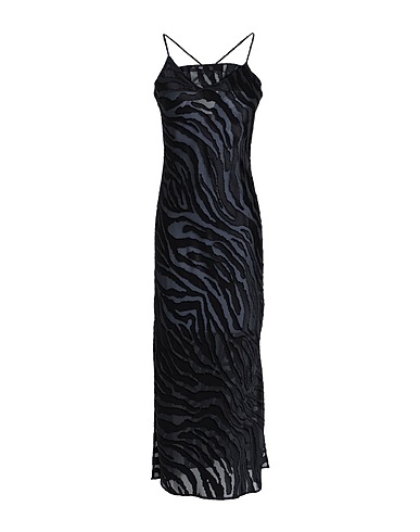 TOPSHOP Long dress Black 100% Polyester