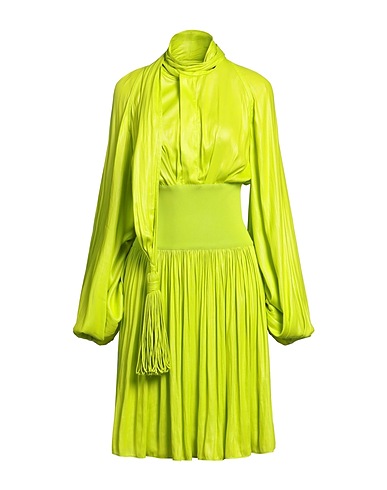 BOTTEGA VENETA Short dress Lime green 100% Polyester