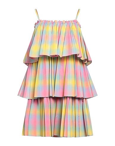 BEATRICE .B Short dress Yellow 54% Cotton, 46% Polyester