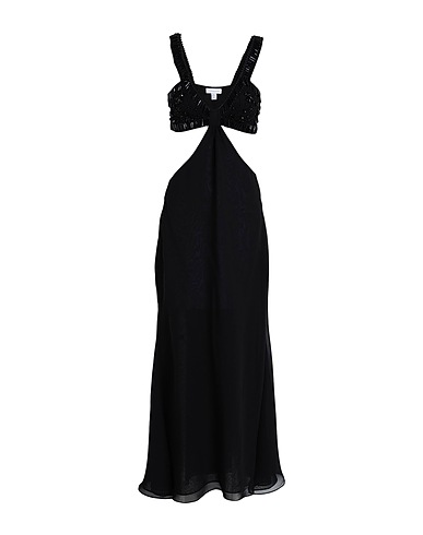 TOPSHOP Langes Kleid Schwarz 100% Polyester
