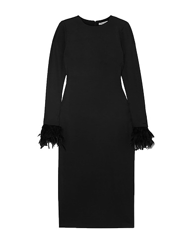 ALICE + OLIVIA Midi dress Black 97% Viscose, 3% Elastane