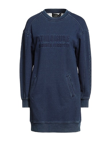 ALBERTA FERRETTI Kurzes Kleid ATHLEISURE Blau 100% Baumwolle
