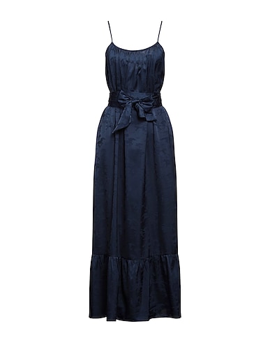 ANONYME DESIGNERS Long dress Midnight blue 98% Polyester, 2% Elastane
