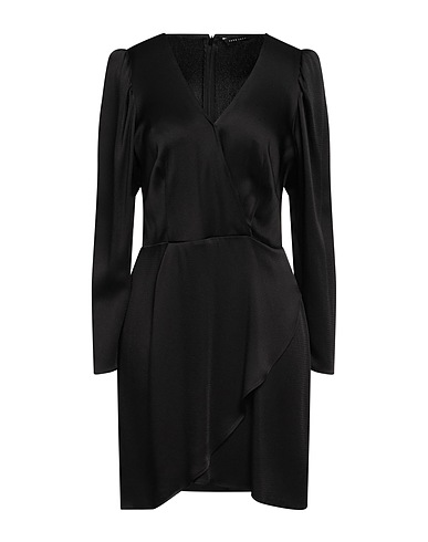 TARA JARMON Short dress Black 57% Acetate, 43% Viscose