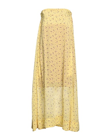 SEMICOUTURE Midi dress Pastel yellow 100% Polyester
