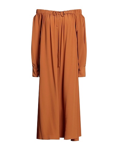 JUCCA Midi dress Tan 69% Acetate, 31% Silk