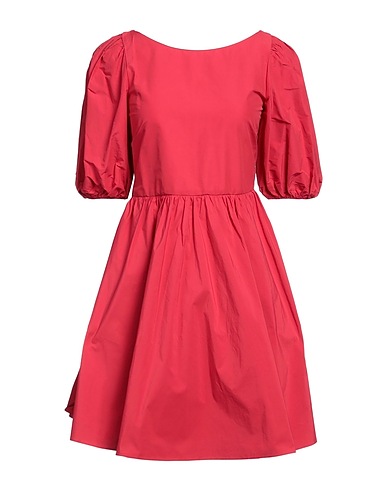 REDValentino Short dress Coral 55% Cotton, 45% Polyester