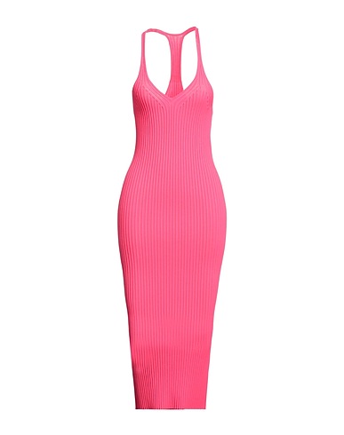 HELMUT LANG Midi dress Fuchsia 83% Viscose, 17% Polyester