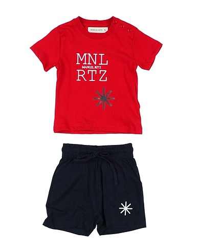 MANUEL RITZ Completo Baby  Blu notte 100% Cotone