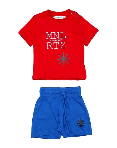 MANUEL RITZ Outfits Red 100% Cotton