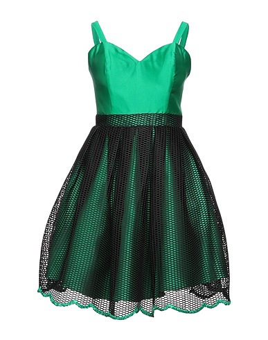 IMPERO Short dress Green 100% Polyester