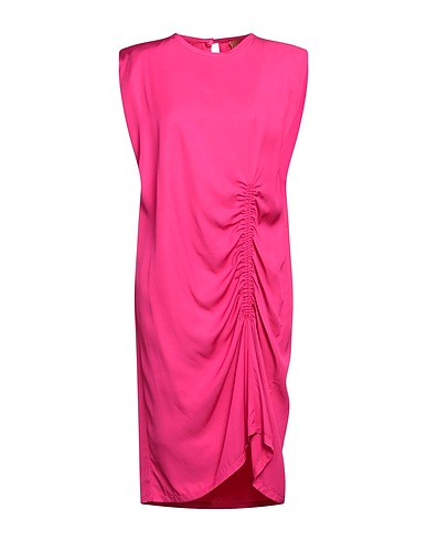 NUDE Midi dress Fuchsia 100% Viscose