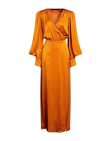FEDERICA TOSI Long dress Orange 100% Viscose