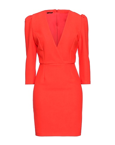 HANITA Short dress Red 95% Viscose, 5% Elastane, Polyester