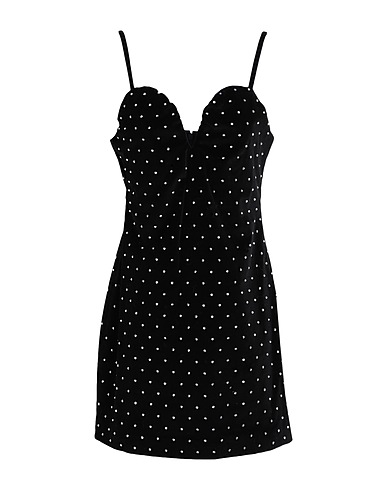 MICHAEL MICHAEL KORS Kurzes Kleid Schwarz 99% Baumwolle, 1% Elastan