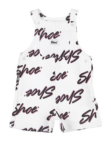 SHOE Baby jumpsuit  White 100% Cotton