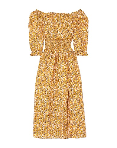 RIXO Long dress Marigold 80% Cotton, 20% Silk