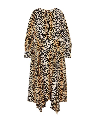 RIXO Vestito midi Sabbia 70% Viscosa, 30% Seta