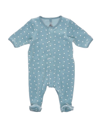 PETIT BATEAU Baby jumpsuit  Pastel blue 100% Organic cotton