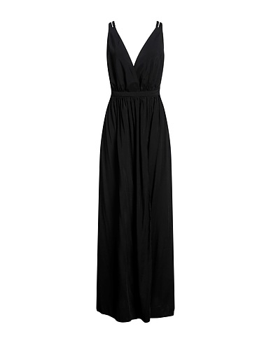 JIJIL Long dress Black 87% Viscose, 13% Polyester, Acetate, PBT - Polybutylene terephthalate