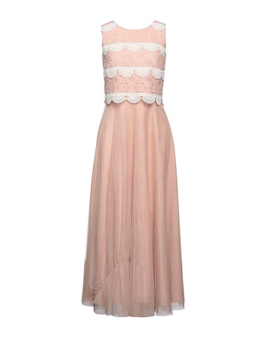 D.EXTERIOR Long dress Blush 100% Polyester, Cotton, Polyamide, Elastane