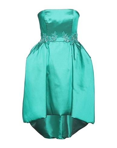CAILAN'D Short dress Emerald green 50% Silk, 50% Polyester