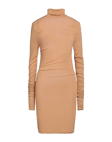 PINKO Midi dress Camel 81% Modal, 10% Cashmere, 9% Elastane