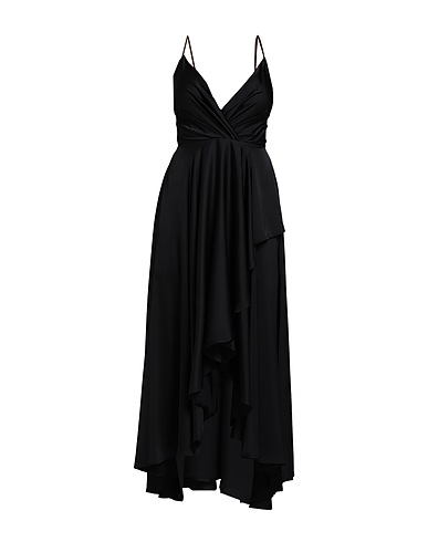 VICOLO Vestito corto Nero 97% Poliestere, 3% Elastan