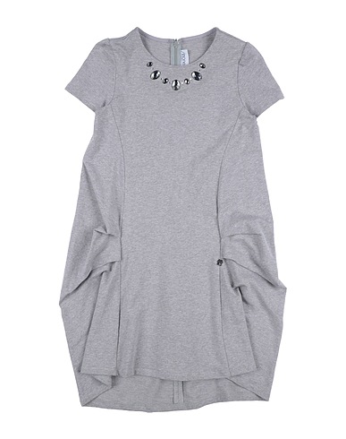 SIMONETTA Dress Grey 95% Cotton, 5% Elastane
