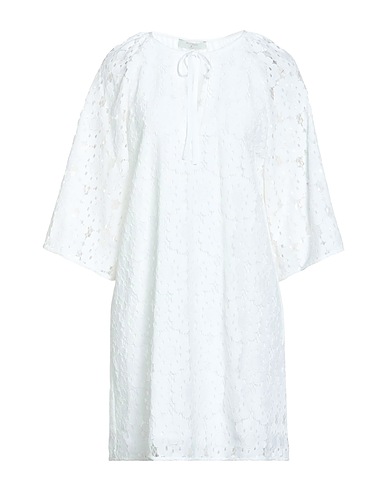 BEATRICE .B Short dress White 58% Cotton, 23% Viscose, 19% Polyamide