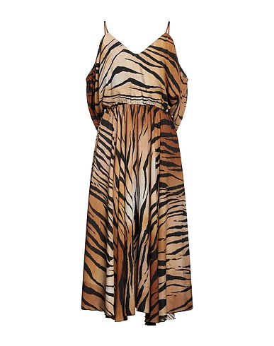 BEATRICE .B Long dress Khaki 100% Polyester