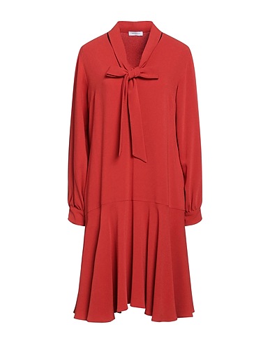ROSSO35 Short dress Rust 79% Triacetate, 21% Polyester