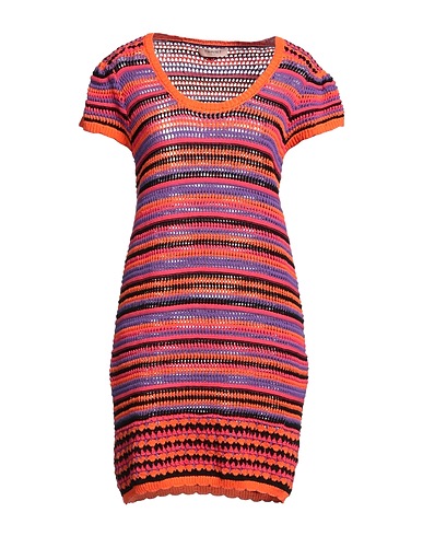 TWINSET Kurzes Kleid Orange 100% Baumwolle