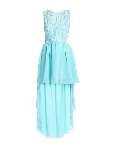 RINASCIMENTO Short dress Turquoise 94% Polyamide, 6% Elastane