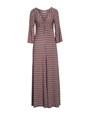 BEATRICE .B Midi dress Brown 93% Polyester, 7% Elastane
