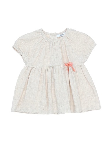 ALETTA Vestido para bebé  Beige 55% Linen, 45% Cotton