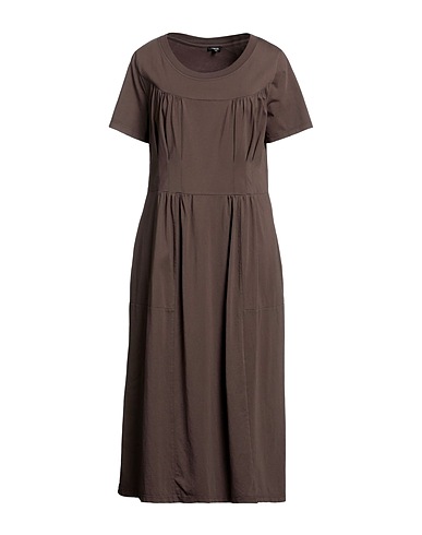 ASPESI Midi dress Chocolate brown 100% Cotton