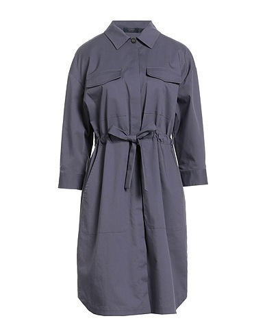 PESERICO Hemdkleid Braungrau 97% Baumwolle, 3% Elastan