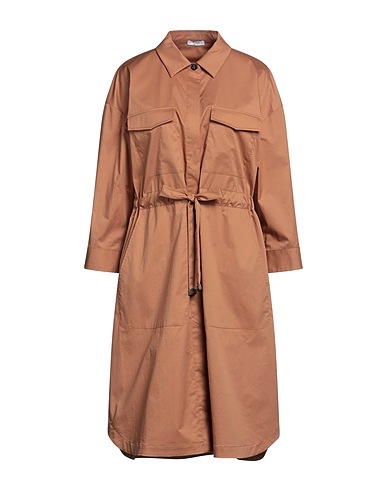 PESERICO Midi dress Camel 97% Cotton, 3% Elastane